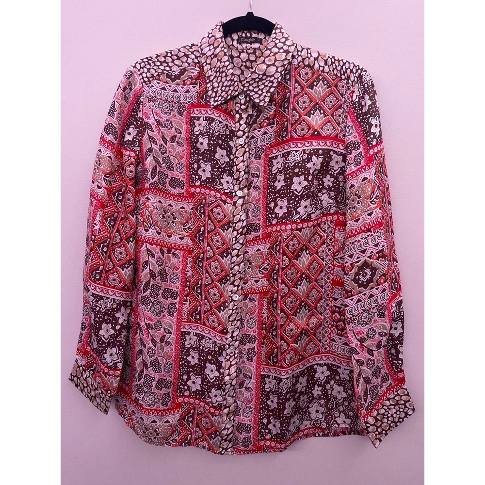 J. McLaughlin Silk Shirt Women's size M